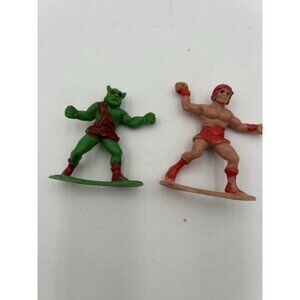 Vintage Arco Toys Sword and The Sorcerer Green Monster & warrior Plastic Figure